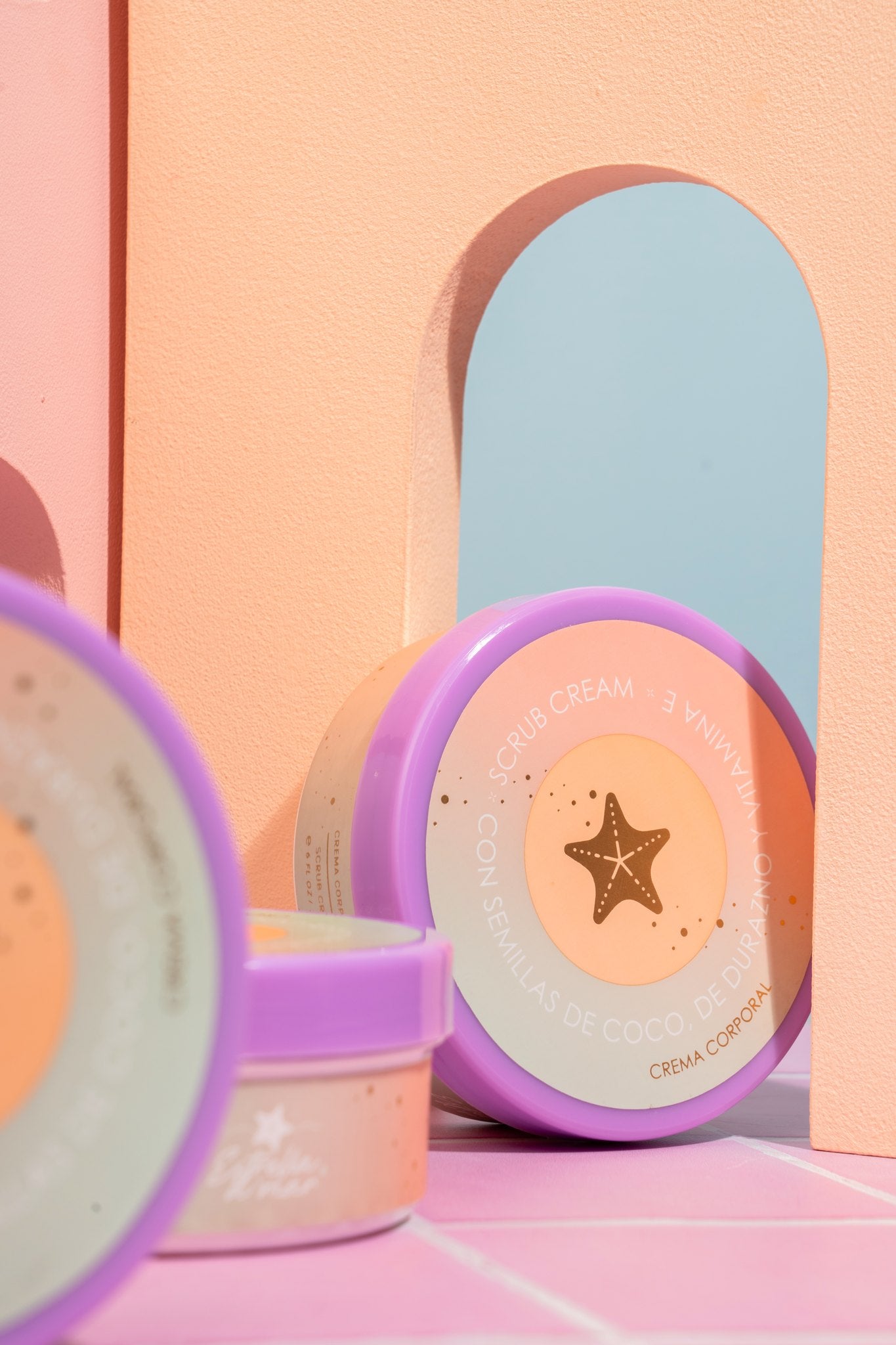 Crema Exfoliante Scrub Estrella de Mar con semillas de coco y durazno